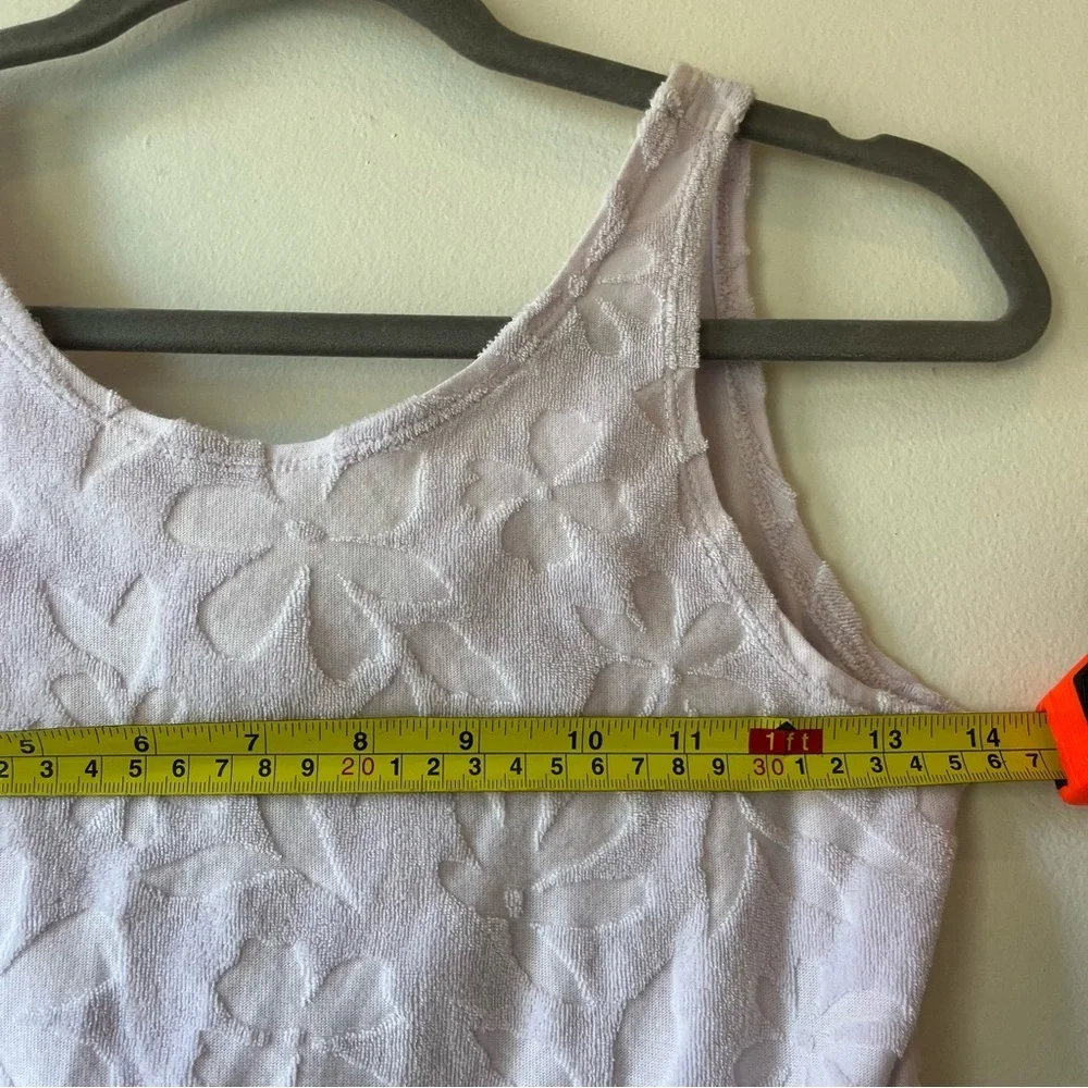 OshKosh Girls Lilac Terry Cloth Romper Size 12 Sleeveless Summer Playsuit Beach - Picture 5 of 8